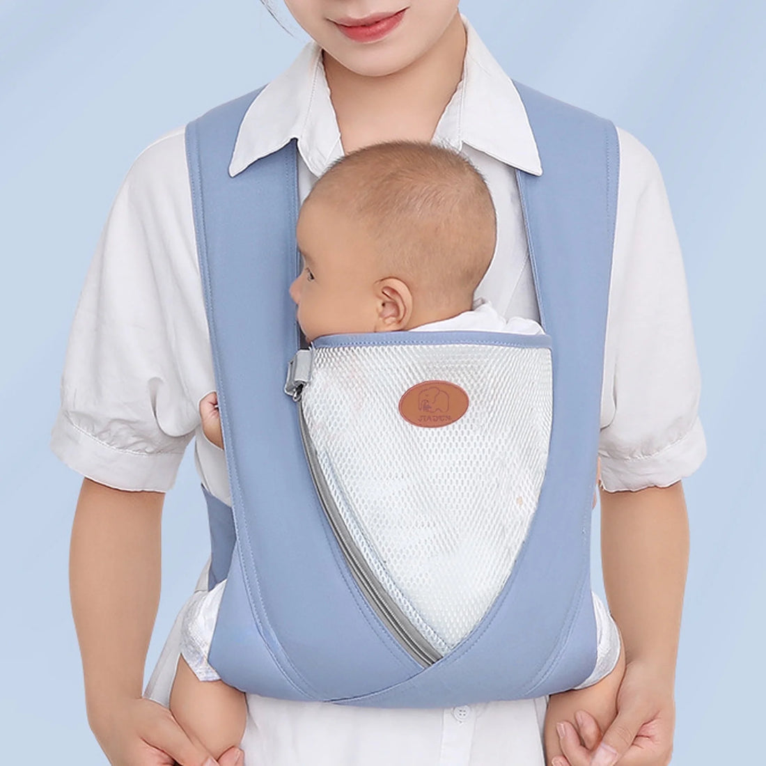 Baby Carrier Newborn to Toddler,4-In-1 Baby Ergonomic and Cozy Adjustable Lightweight Infant Carrier,Newborn Baby Carrier for 8-32 Lbs,Blue