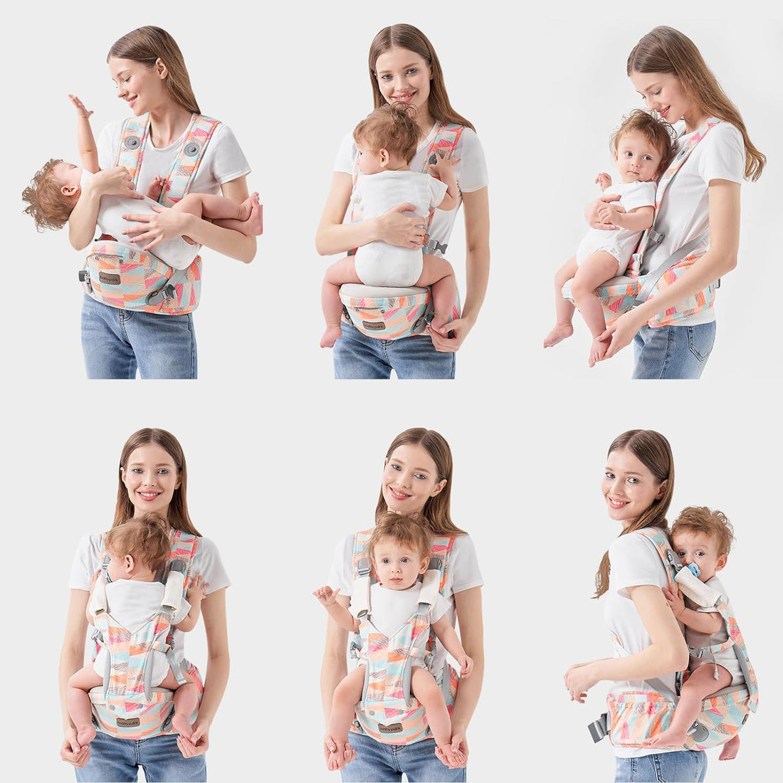 Baby - Carrier,Baby Carrier with Waist Stool-, Baby Carrier with Hip Seat for Breastfeeding, One Size Fits All - Newborn, Infant & Toddler