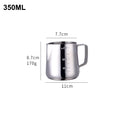 350/550ML Coffee Latte Milk Frothing Jug Milk Frother Pitcher Stainless Steel Jug Espresso Barista Pitcher Milk Pot with Scale