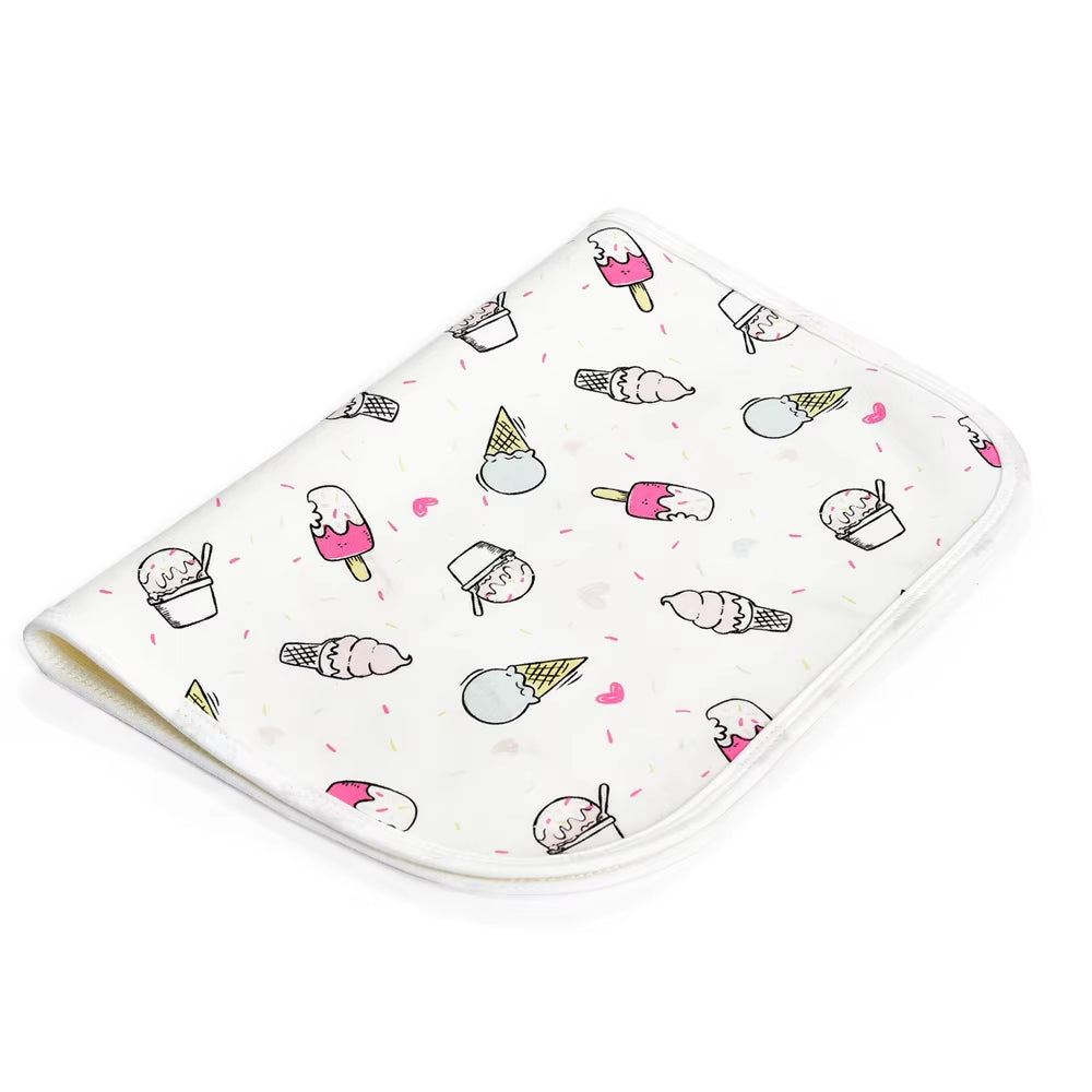 Waterproof Baby Diaper Changing Mat Foldable Soft Cotton Travel Nappy Change Portable Baby Care Front Play Pad Baby Care