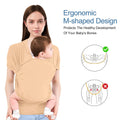 Baby Wrap Carrier,Original Breathable Baby Carrier Wrap Sling Lightweight Hands Free Newborn Wrap Swaddle Holder Adjustable Baby Slings Carrier for Newborn to Infant Toddler Essentials 7 to 35 Lbs