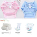 Baby Diaper Pants Newborn Mesh Breathable Diaper Pocket Spring and Summer Baby Washable Diaper Pants
