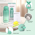 Baby Bottle Warmer, Dual Heating Modes for Breast Milk and Water, 12 OZ Portable Milk Warmer, Green