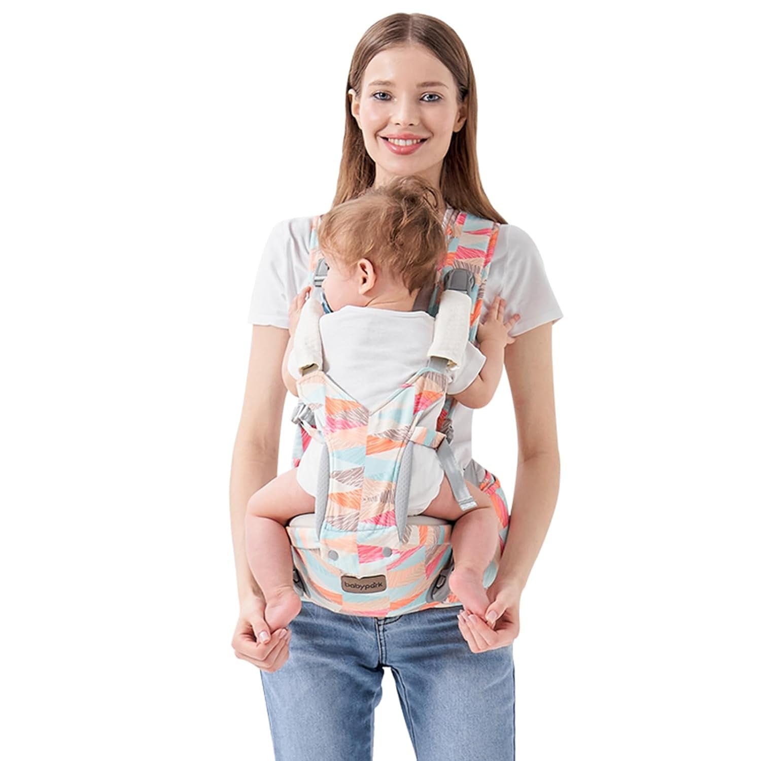Baby - Carrier,Baby Carrier with Waist Stool-, Baby Carrier with Hip Seat for Breastfeeding, One Size Fits All - Newborn, Infant & Toddler