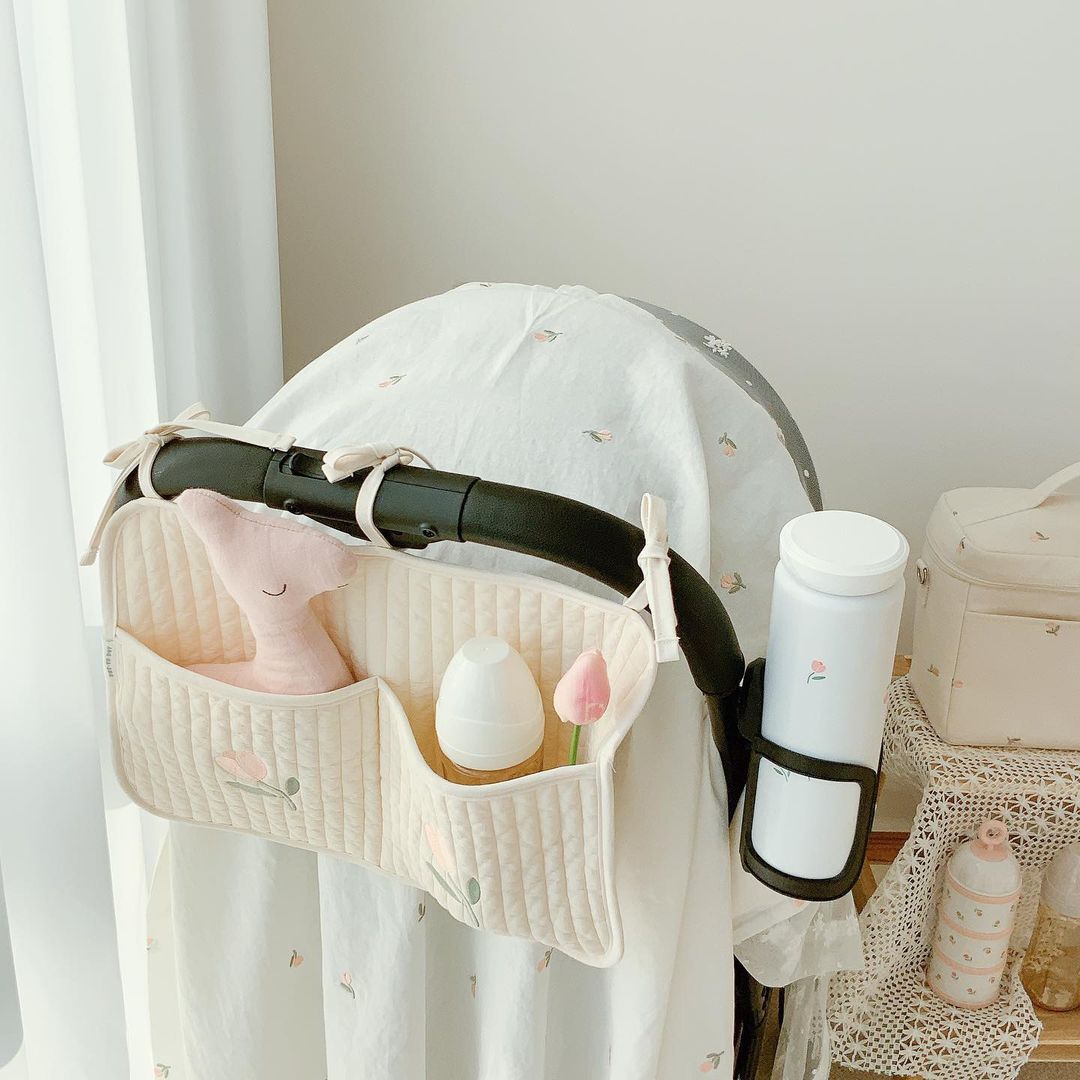 Ins Korea Crib Storage Hanging Bag Stroller Bag Diapers Diapers Feeding Bottle Baby Toy Storage Bag Storage Bag