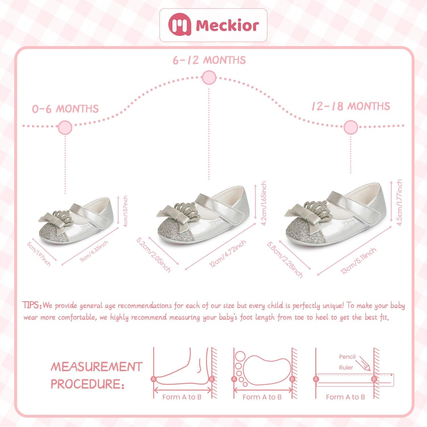 Infant Baby Girls Soft Sole Bowknot Princess Wedding Dress Mary Jane Flats Prewalker Newborn Light Baby Sneaker Shoes