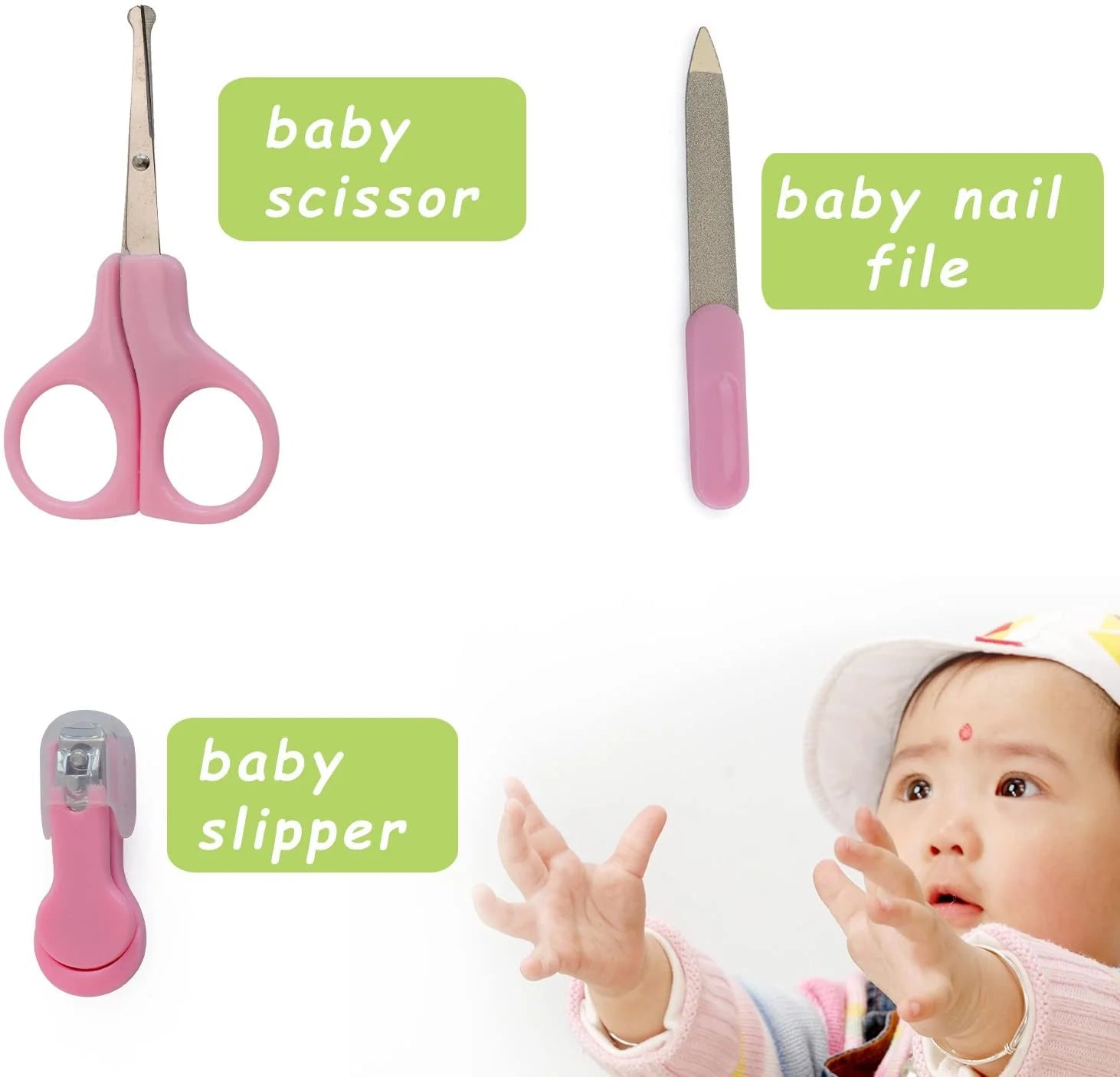 Baby Grooming Kit, Baby Health Care Kit, Newborn Baby Care Accessories, 10PCS Baby Health Care Set Portable Baby Care Kit, Safety Cutter Baby Nail Kit for Nursing Baby Heath and Grooming