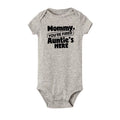 New Mommy Casual Short Sleeve Baby Bodysuit Baby Boys Girls Clothes Funny Auntie/Grandma Baby Clothing 0-24M Drop Ship