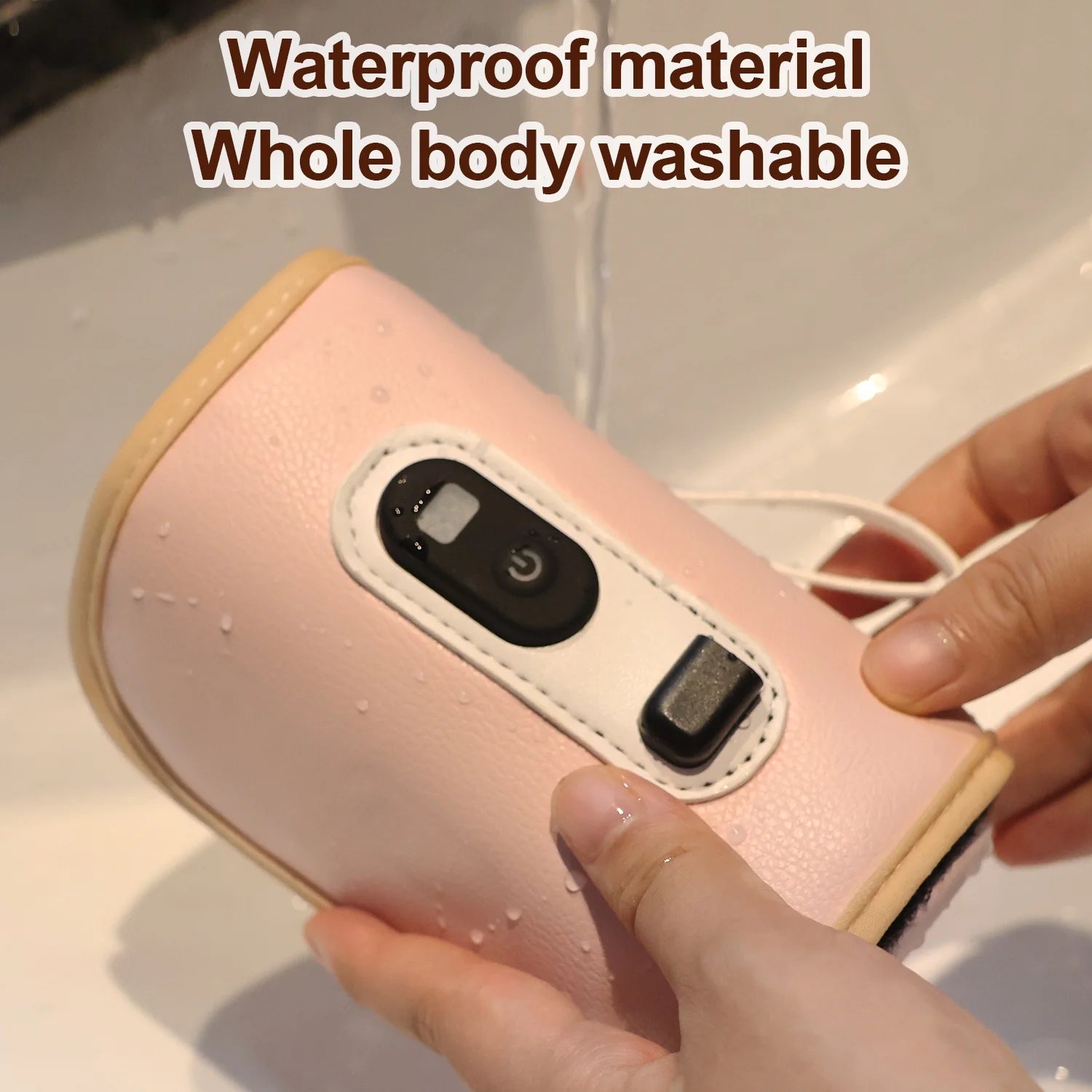 Bottle Warmer,  Baby Portable Bottle Warmer, 5-Speed Temperature Regulation, Baby Bottle Warmer for Travel, Usb Bottle Warmers by Car for All Bottles for Babies，Pink