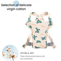 4 in 1 Baby Carrier,Ergonomic Infant Carrier Backpack,Breathable Front Back Carrying Wrap Seat for Newborn Toddlers up to 33 Lbs,Colorful
