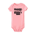 New Mommy Casual Short Sleeve Baby Bodysuit Baby Boys Girls Clothes Funny Auntie/Grandma Baby Clothing 0-24M Drop Ship