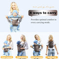 Baby Carrier Newborn to Toddler,4-In-1 Easy to Wear Ergonomic Adjustable Lightweight Infant Carrier,Newborn Baby Carrier for 8-32 Lbs,Coffee
