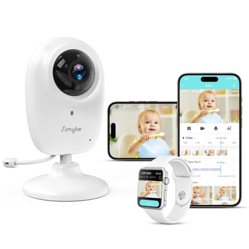 Smart Video Baby Monitor,1080P Baby Room Camera, APP Control,Wifi On/Off Switch,Ai Detection, Cry Monitor and Lullabies, HD Night Vision, Two-Way Audio, Cloud & SD Card Storage