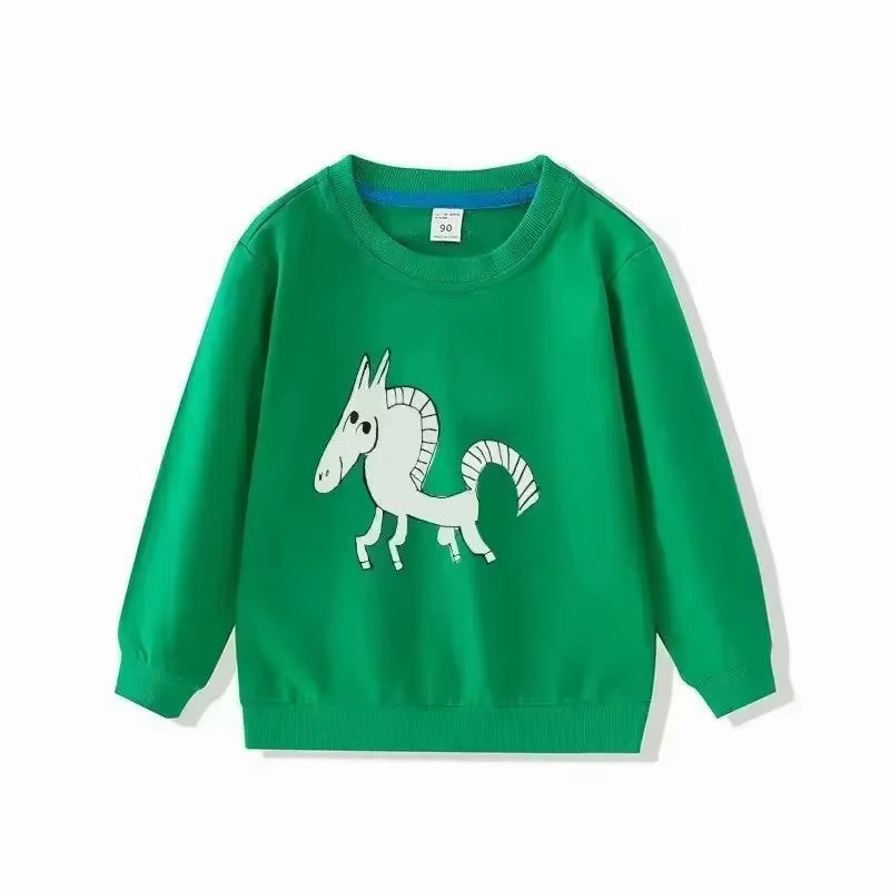 Kids Clothing Sets 2024 Autumn Cotton Full Sleeve Sweatshirts and Casual Pants Cartoon Boys Hoodies Girls Trousers Baby Clothing