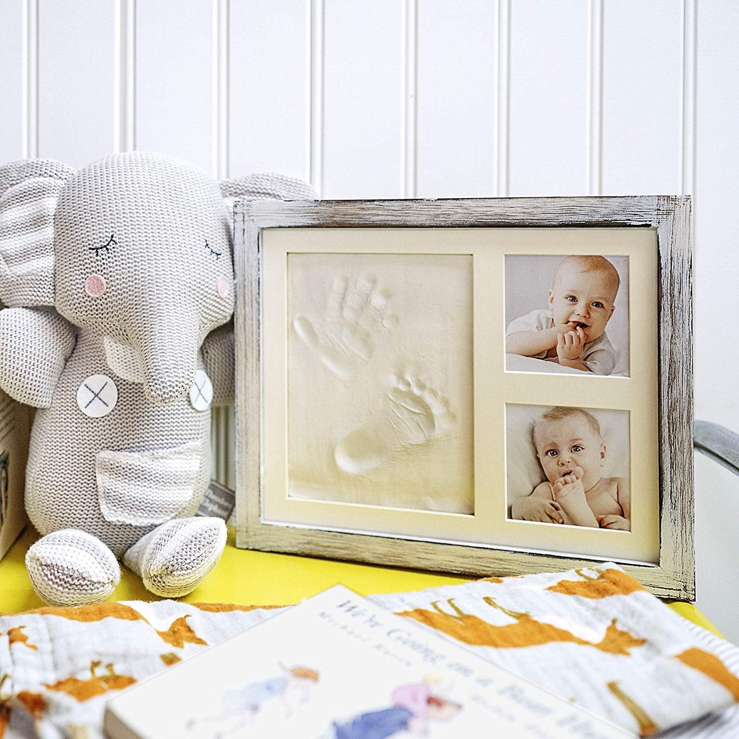 Baby Footprint Kit, Inkless Baby Hand and Footprint Kit, Baby Handprint Kit, Handprint and Footprint Mold