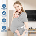 Baby Wrap Carrier,Original Breathable Baby Carrier Wrap Sling Lightweight Hands Free Newborn Wrap Swaddle Holder Adjustable Baby Slings Carrier for Newborn to Infant Toddler Essentials 7 to 35 Lbs