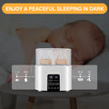 Baby Bottle Warmer,  4-In-1 Double Bottles Warmer & Sterilizer Fast Milk Warmer Babies Food Heater/Defrost with LCD Touch Display & 48H Accurate Temperature Control for Breastmilk/Formula