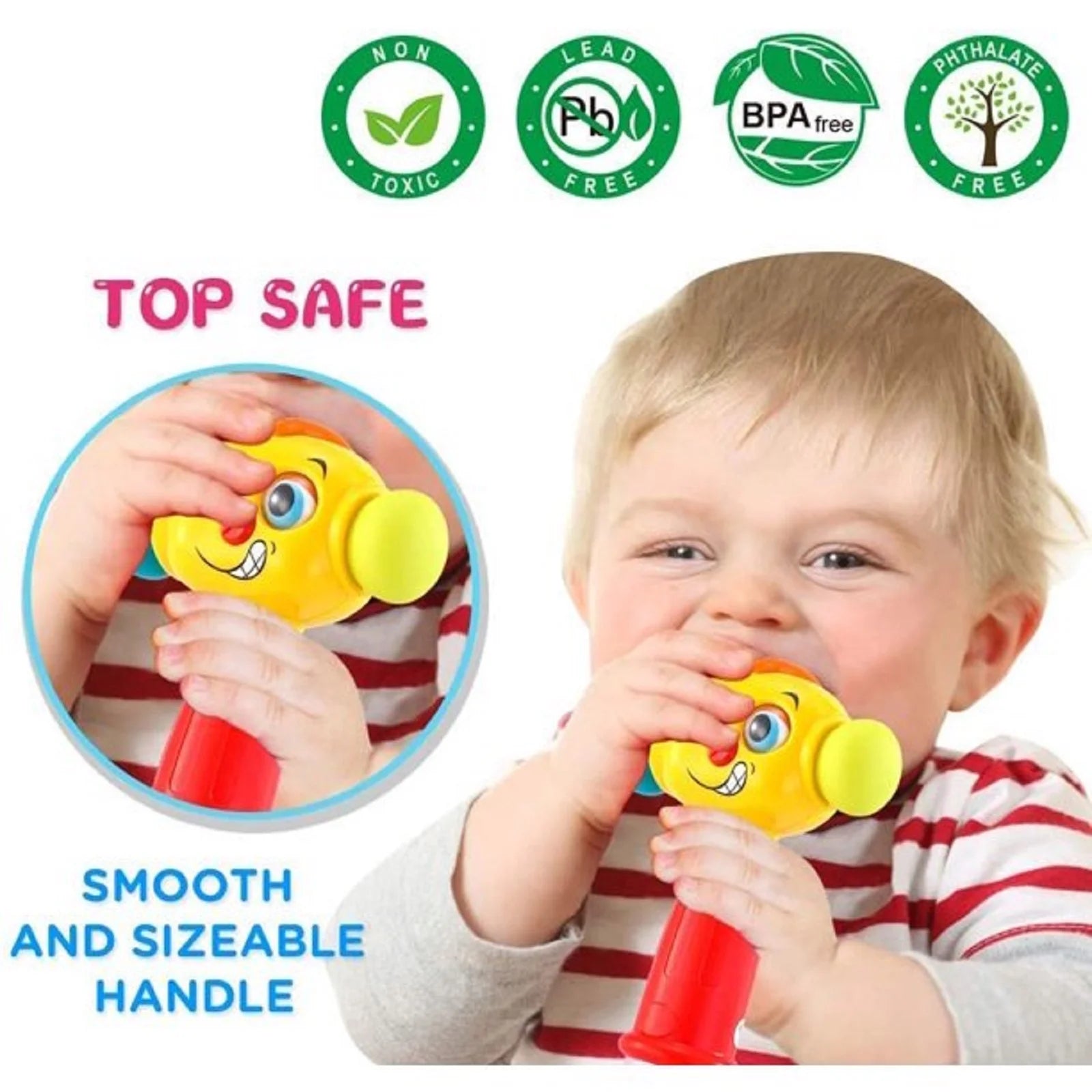 Baby Toys 6-12 Months, Hammer Baby Toys for 12-24 Months with Musical & Light Flashing, Boys Girls Infant Toys for 1 + Year Old Toddlers Toys Age 1-2 Christmas Birthday Gifts