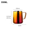 350/550ML Coffee Latte Milk Frothing Jug Milk Frother Pitcher Stainless Steel Jug Espresso Barista Pitcher Milk Pot with Scale