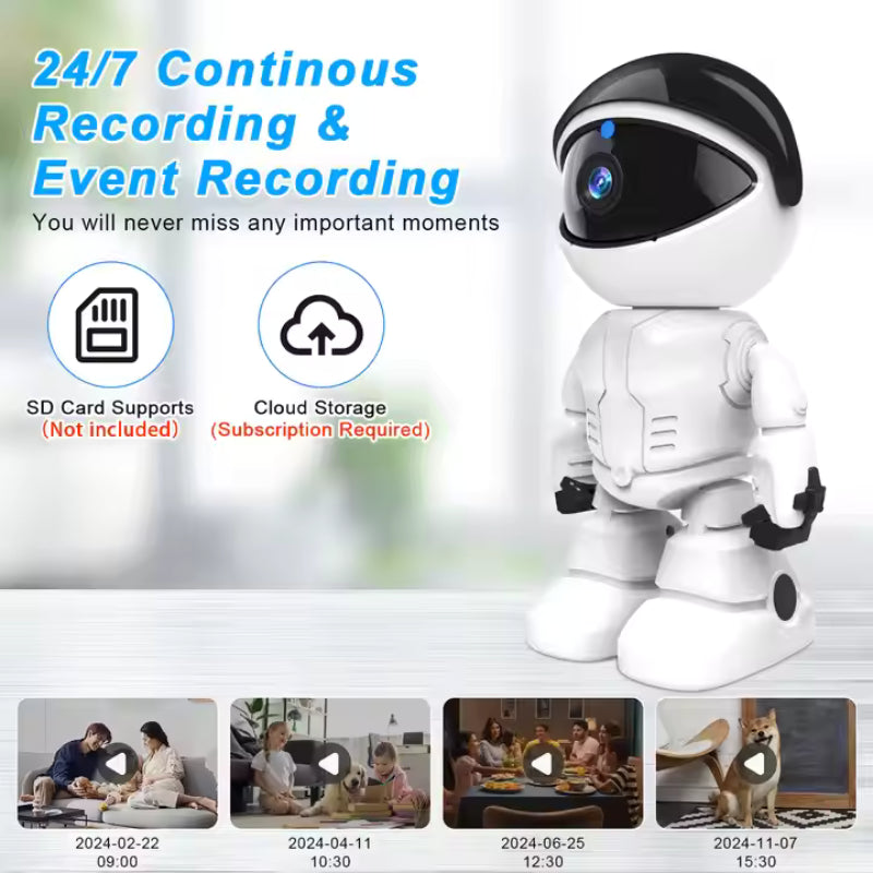 WESECUU Smart Robot Wifi IP Camera 1080P HD Baby Monitor & Home Security