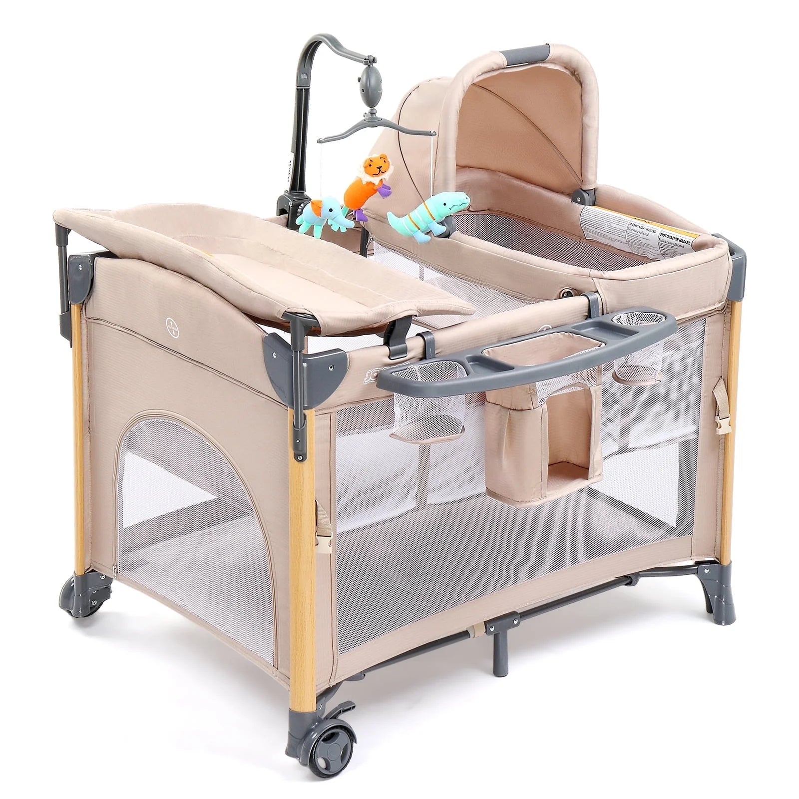 All in One Nursery Center, Bassinet with Changing Table, Mattress, Sheet, Unisex Infant
