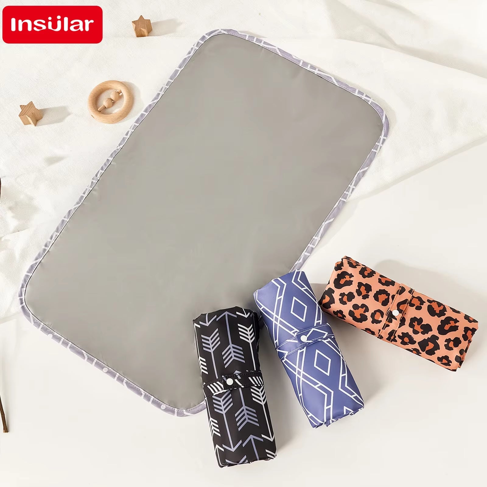 Foldable Baby Diaper Changing Pad Waterproof Newborn Diaper Pad Portable Toddler Changing Table Durable Oxford Baby Diaper Sheet