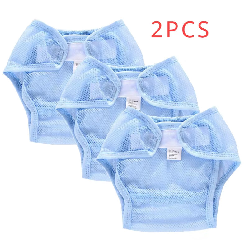 Baby Diaper Pants Newborn Mesh Breathable Diaper Pocket Spring and Summer Baby Washable Diaper Pants