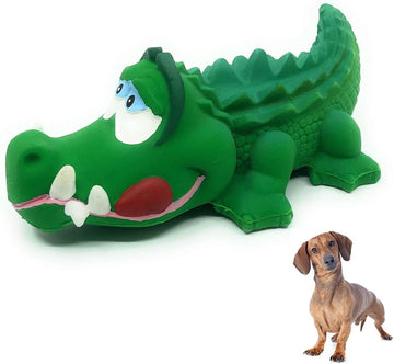 Gator Sensory Squeaky Dog Toy/Puppy Toy Natural Rubber (Latex) Lead-Free