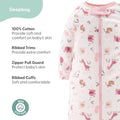 Newborn Layette Gift Set for Baby Girls, 23 Essential Pieces, Pink Rainbow Safari Animals, 0-3 Months