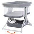 Quick Fold 2-In-1 Rocking Bassinet with Travel Bag - Shadow Stone Grey