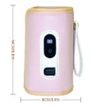 Bottle Warmer,  Baby Portable Bottle Warmer, 5-Speed Temperature Regulation, Baby Bottle Warmer for Travel, Usb Bottle Warmers by Car for All Bottles for Babies，Pink