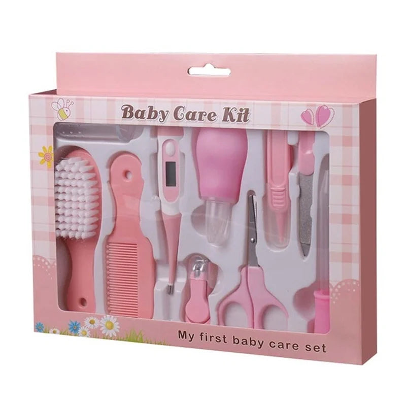 Baby Grooming Kit, Baby Health Care Kit, Newborn Baby Care Accessories, 10PCS Baby Health Care Set Portable Baby Care Kit, Safety Cutter Baby Nail Kit for Nursing Baby Heath and Grooming