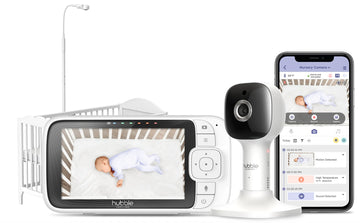 Hubble Nursery Pal Skyview Baby Monitor, 5" HD Baby Monitor with Crib Mount Camera