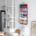 Over the Door Shoes Organizer for 12 Pairs of Baby Shoes Boys Girl, Hanging Baby Shoe Organizer with Hanger(Felt Material-Black)