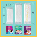 Booster Pads, Stop Overnight Diaper Leaks, Fits Sizes Newborn 1 2 3, No Adhesive, 32 Ct.