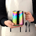 350/550ML Coffee Latte Milk Frothing Jug Milk Frother Pitcher Stainless Steel Jug Espresso Barista Pitcher Milk Pot with Scale