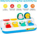 Interactive Activity Toy for Babies, Cause and Effect Toys, Montessori Toy for 6-12 Months Boys Girls, Activity Center Toy Cute Animal Learning Game