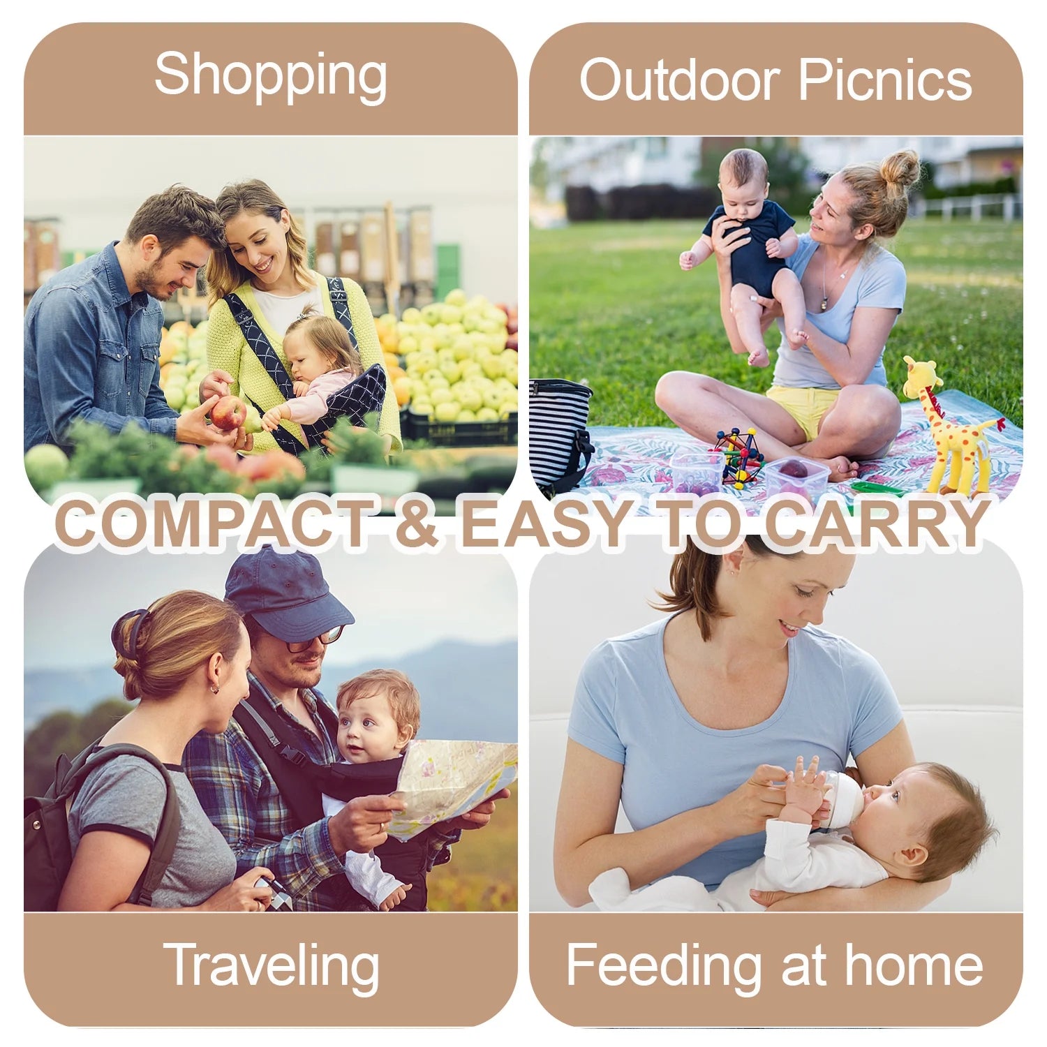 Bottle Warmer,  Baby Portable Bottle Warmer, 5-Speed Temperature Regulation, Baby Bottle Warmer for Travel, Usb Bottle Warmers by Car for All Bottles for Babies，Pink