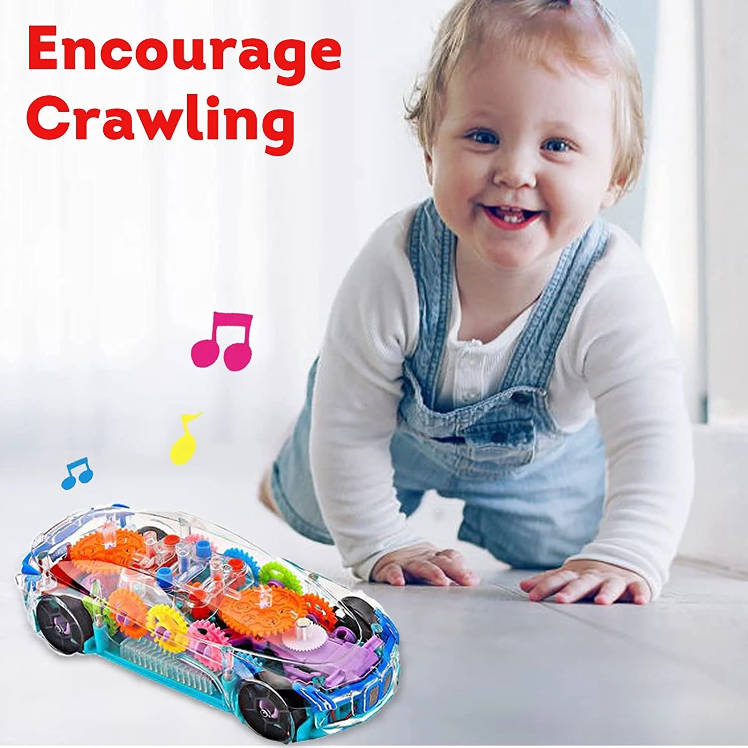 Toys for above 3 Year Old Boy, Electric Car Toys for Boys Girls Toddlers with Cool Light & Sound Effect, Great Christmas Birthday Gift for Kids