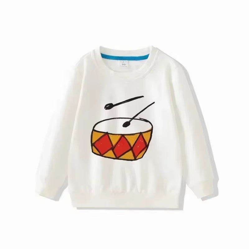 Kids Clothing Sets 2024 Autumn Cotton Full Sleeve Sweatshirts and Casual Pants Cartoon Boys Hoodies Girls Trousers Baby Clothing