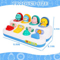 Interactive Activity Toy for Babies, Cause and Effect Toys, Montessori Toy for 6-12 Months Boys Girls, Activity Center Toy Cute Animal Learning Game