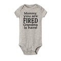 New Mommy Casual Short Sleeve Baby Bodysuit Baby Boys Girls Clothes Funny Auntie/Grandma Baby Clothing 0-24M Drop Ship