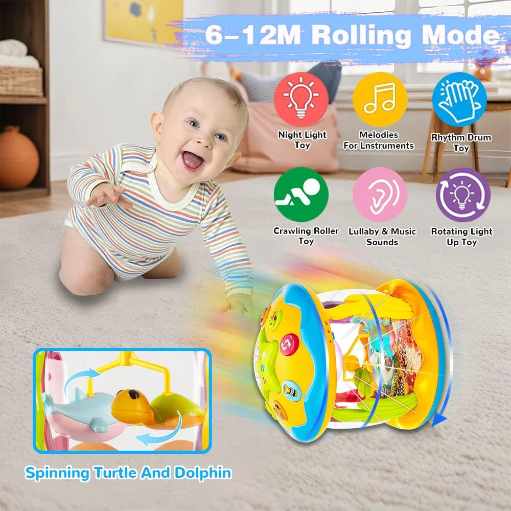 Baby Toys for 6-12 Months, Light up Musical Baby Toys for 12-24 Months, Learning Toys for Toddlers 1-3 Boys, Birthday Gifts Toys for 1 2 3 Year Old Girls Boys