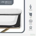 Orabelle Bedside Bassinet and Sleeper for Baby in Black, Easy to Fold and Carry in Black