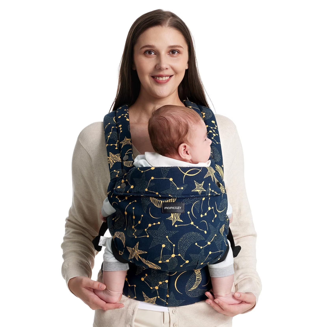 Baby Carrier for Newborn to Toddler - Ergonomic, Comfortable and Lightweight for Babies 7-44 Lbs, Easy to Wear, Hands Free, Enhanced Lumbar Support