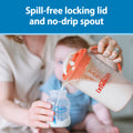 Baby Formula Mixing Pitcher, Adjustable Stopper/Locking Lid/No-Drip Spout, Blue 36Oz, 1 Pack