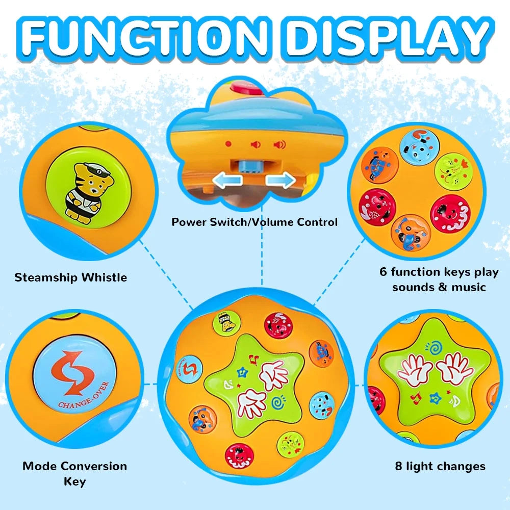 Baby Toys for 6-12 Months, Light up Musical Baby Toys for 12-24 Months, Learning Toys for Toddlers 1-3 Boys, Birthday Gifts Toys for 1 2 3 Year Old Girls Boys