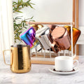 350/550ML Coffee Latte Milk Frothing Jug Milk Frother Pitcher Stainless Steel Jug Espresso Barista Pitcher Milk Pot with Scale