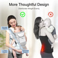 Baby Carrier with Hip Seat 6 in 1 Baby Wraps Carrier Adjustable Ergonomic Holder for Newborn Toddler Gray