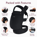 Baby Carrier for Newborn to Toddler - Ergonomic, Comfortable and Lightweight for Babies 7-44 Lbs, Easy to Wear, Hands Free, Enhanced Lumbar Support
